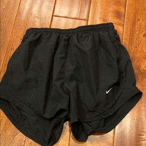 Women’s black nike track shorts